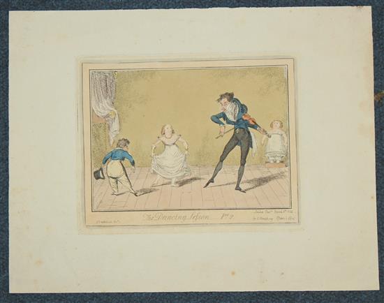 George Cruikshank (1792-1878) Plates from the Microcosm of London and other works, largest 10 x 14in.